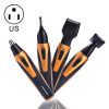 SPORTSMAN Four-in-one Electric Rechargeable Ear Nose Trimmer Beard Face Shaver Eyebrows Hair Trimmer For Men, US Plug(gold 110v)