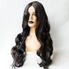 Centre-parted Big Curve Long Curls Wig Chemical Fiber Hair Full Headgear for Women
