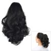 Natural Short Curly Hair Clip-on Pear Blossom Roll Horsetail Wig
