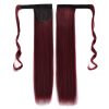 118# Invisible Seamless Bandage-style  Wig Long Straight Hair Wig Ponytail