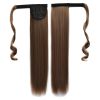 18# Invisible Seamless Bandage-style  Wig Long Straight Hair Wig Ponytail