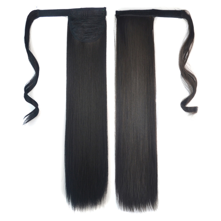 2# Invisible Seamless Bandage-style  Wig Long Straight Hair Wig Ponytail