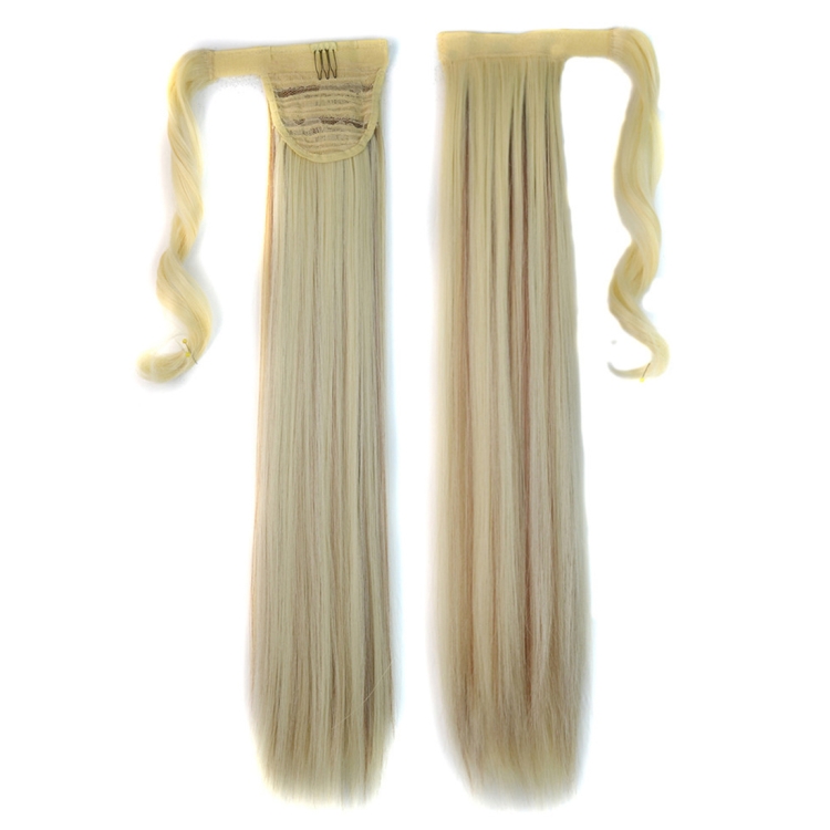 613H12# Invisible Seamless Bandage-style  Wig Long Straight Hair Wig Ponytail