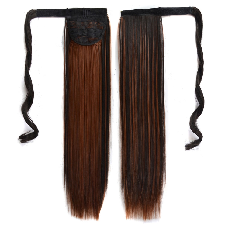 2H30# Invisible Seamless Bandage-style  Wig Long Straight Hair Wig Ponytail