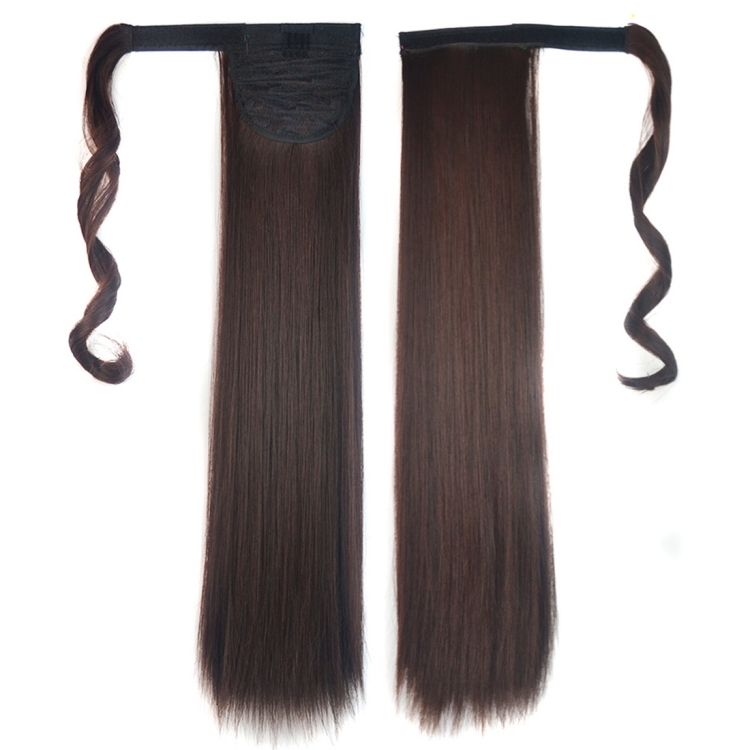 2M33# Invisible Seamless Bandage-style  Wig Long Straight Hair Wig Ponytail