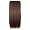 6# One-piece Seamless Five-clip Wig Long Straight Wig Piece