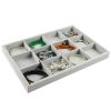 12 Grids Flannelette Bracelet Ring Necklace Display Rack Jewelry Storage Tray