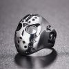Europe and America Style Punk Gothic Rock Mask Skull Men Titanium Steel Ring, US Size: 11, Diameter: 20.7mm, Perimeter: 65mm