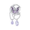 SCC2545 S925 Sterling Silver Necklace Pendant Accessories Moon Butterfly Tassel DIY Bracelet Beads
