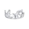 SCR944-E Cute Cat Open Adjustable Ring