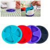 Anti-slip Silicone Red Wine & Tea & Coffee Cup Mat / Cup Lid, Random Color Delivery