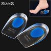 Women Silicone Gel Comfort Heel Cups Pads Half Pads, Size: S