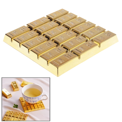 Creative Gold Bar Shaped Anti-slip Heat Insulation Mat for Dishware