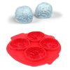 Silicone Brain Freeze Shaped Ice Cube Tray (Random Color Delivery)