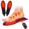 Rechargeable Electric Heating Insole Wireless Remote Control Smart Thermal Insole,Size:Large(41-46 Size)