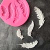 Feather Sugar Silicone Mold Fondant Mold Cake Decorating Tools