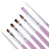 7pcs /Set Nail Painting Stretcher Brush Sculpting And Sharpening Pen Manicure Tool