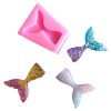 10 PCS Fondant Mermaid Fishtail Silicone Mold Baking Tools Chocolate Cake Decorating Mold