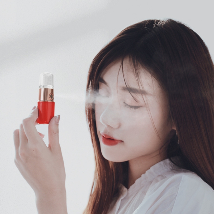 Lipstick Style Handheld Mini FacialHydration Instrument Moisture Meter Automatic Alcohol Sprayer