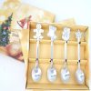 2 Sets Creative Stainless Steel Christmas Cutlery Four-piece Set