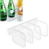 4pcs / Set Refrigerator Internal Drawer Shelf Classification Partition Plastic Transparent Baffle