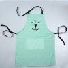 Animal Face Pattern Waterproof Sleeveless Thick Blouse Cotton Apron