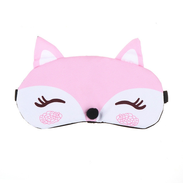 Cute Fox 3D Sleep Mask Rest Travel Sleeping Cover Sleep Ice Mask