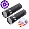 2 PCS Nail Dryer Mini LED Flashlight UV Lamp Portable For Nail Gel Fast Dryer