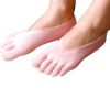 Female Socks Five Toe Sock Slippers Invisibility for Solid Color Crew Socks