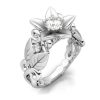 Fashion Rose with Diamond Women Wedding Ring