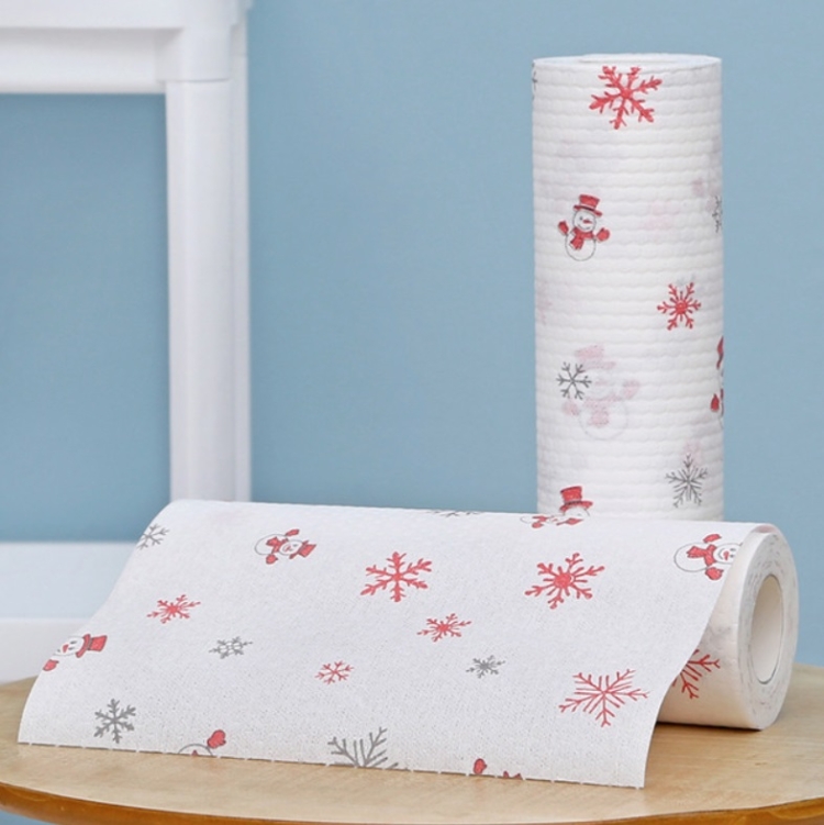 Household Disposable Lazy Rags Wet And Dry Dual-use Absorbent Lint-free Dish Towels Kitchen Disposable Cleaning Rags