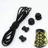 2 Pairs Elastic Band Round Spring Buckle Adult Children Safety Elastic Free Lazy Shoelaces