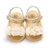 Flowers Baby Girls Shoes Anti-slip Sandals Prewalkers Walking Shoes Beach Sandals