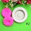 2 PCS DIY Tires Shape Sugar Craft Cake Silicone Mold Fondant Baking Decorating Tools Random Color Delivery