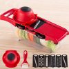 10 in 1 Multifuction Vegetable Cutter Stainless Steel Blade Manual Potato Onion Peeler Carrot Grater Dicer
