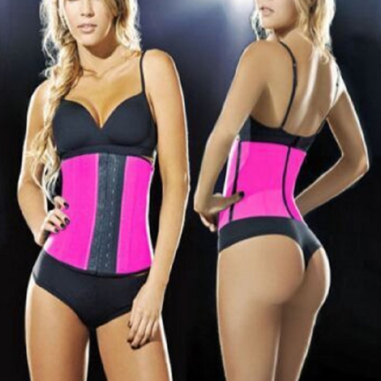 Lady Elastic Latex Steel Bone Buckle Toning Body Lifting Hips Slimming Waist Belt