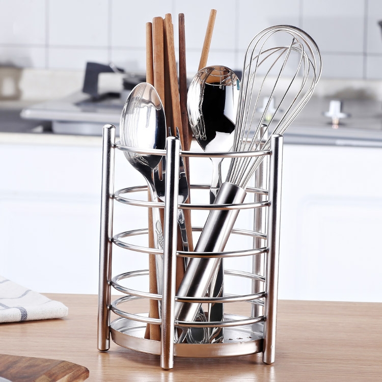 304 Stainless Steel Chopsticks Cage Drain Rack Knife Fork Storage Box Kitchen Supplies Chopsticks Box