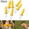 20 PCS Creative Fashion Corn Needle Stainless Steel Portable Barbecue Needle Tool