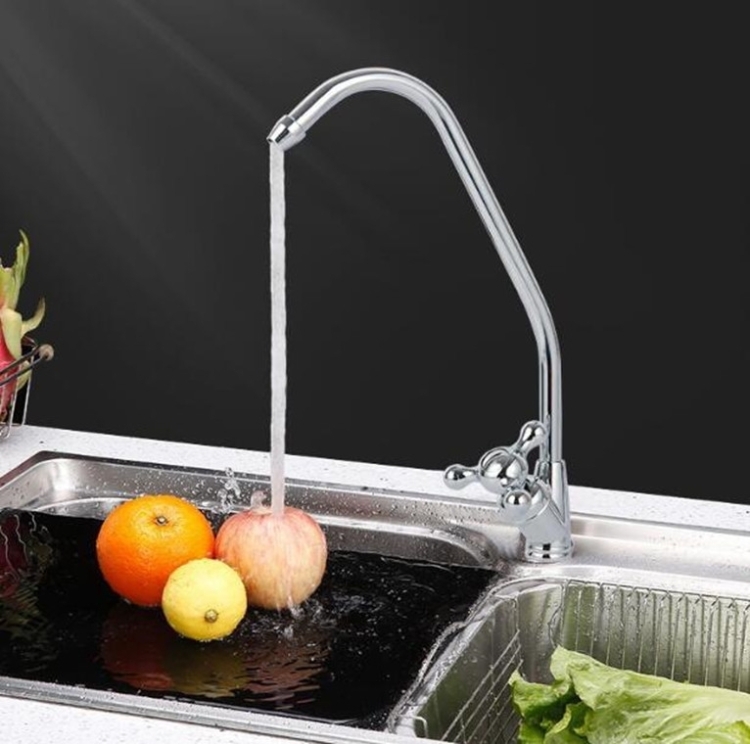 1/4 Quick Connect Faucet Small Three Prong Quick Connect Kitchen Water Purifier Faucet