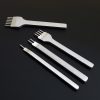 4 in 1 White Steel Diamond Boring Punching Stitching Tool DIY Leather Punch Tool Set
