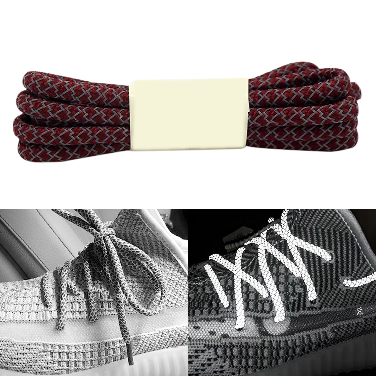 Reflective Shoe laces Round Sneakers ShoeLaces Kids Adult Outdoor Sports Shoelaces, Series 2