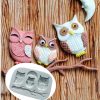 Owl Fondant Mold Cake Decoration Diy Dry Pais Chocolate Silicone Mold