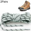 Round High Density Weaving Shoe Laces Outdoor Hiking Slip Rope Sneakers Boot Shoelace, Series 1