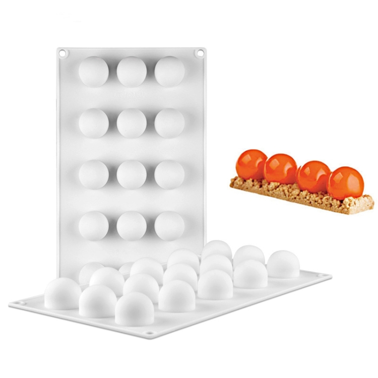 French Dessert 15 Even Spherical Cake Mold Mousse Silicone Creative DIY Baking Mold