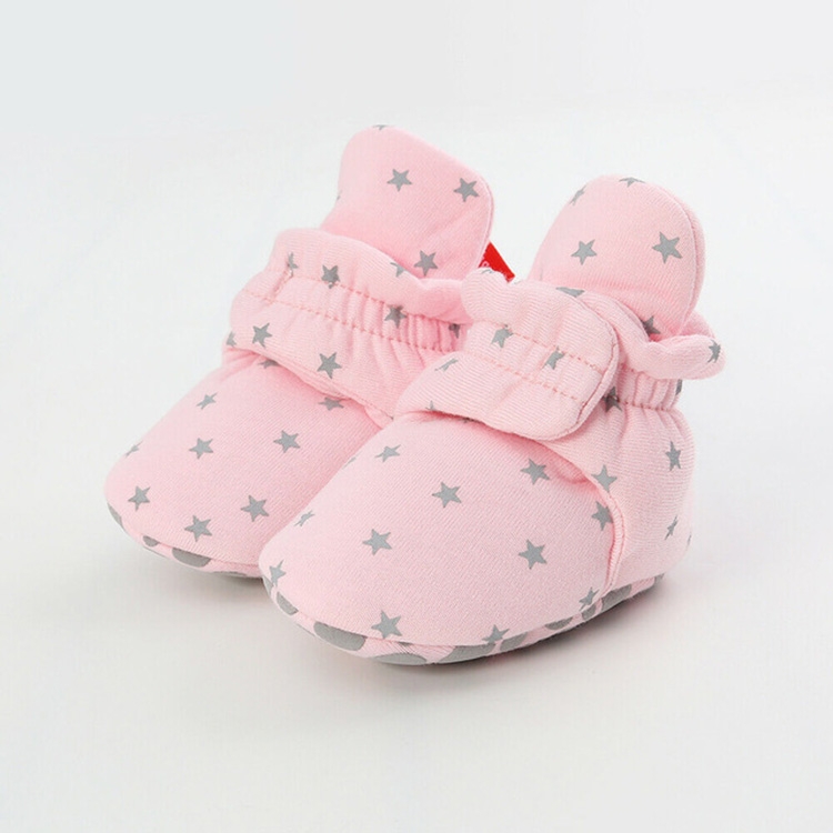 0-1 Year Old Spring and Autumn Knitted Baby Shoes Warm Toddler Cotton Shoes