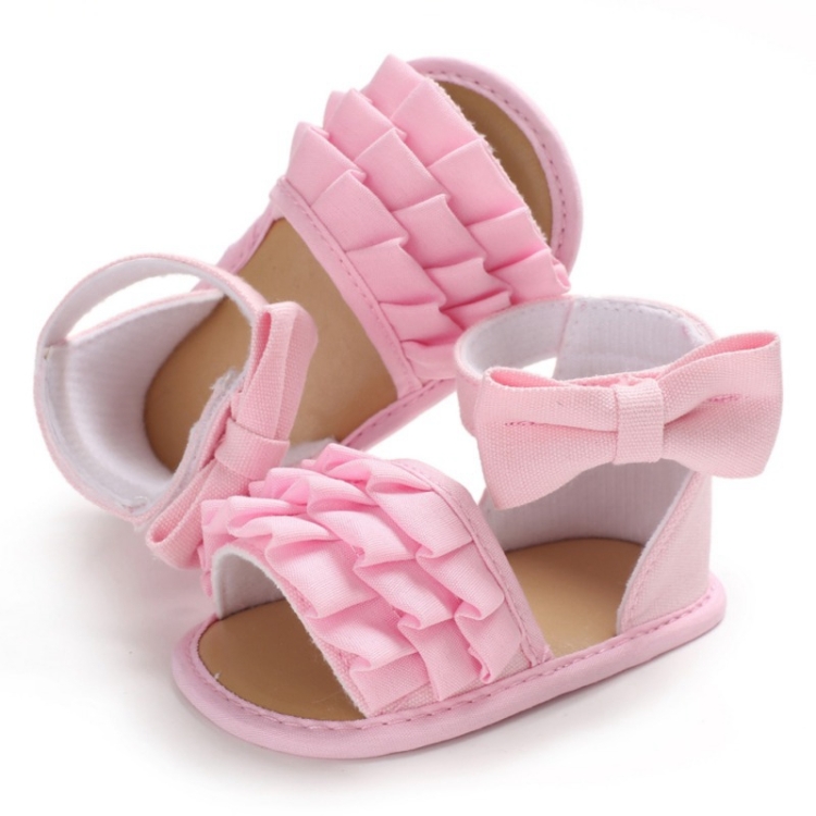 Summer Baby Girl Shoes Cute Crib Breathable Anti-Slip Bowknot Sandals Toddler Soft Soled Shoes