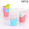 10 PCS Disposable Paper Cup Holder Plastic Anti-scald Heat Insulation Cup Holder