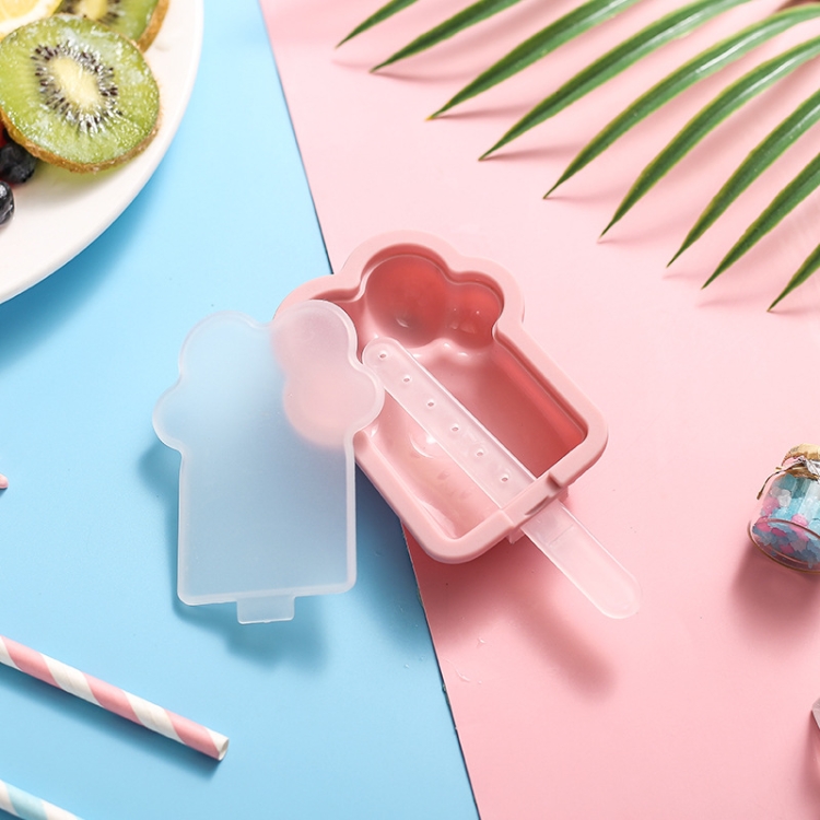 Home Cartoon Cat Paw Shape Popsicle Ice Cream Mould DIY Homemade Ice Cube Box