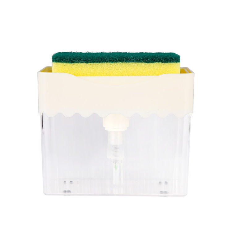 Cleaning Cloth Dishwashing Brush Liquid Box Kitchen Brush Detergent Mixer Press Plastic Soap Box