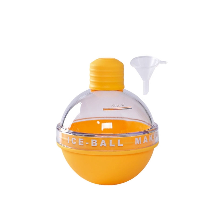 2PCS Home Whiskey Bulb Ice Ball Ice Cube Silicone Mold With Funnel